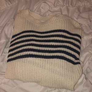 aerie striped knit sweater